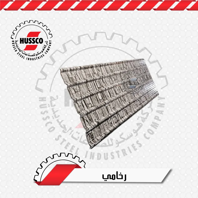 لون وتشطيب ألواح الزنك: رخامي